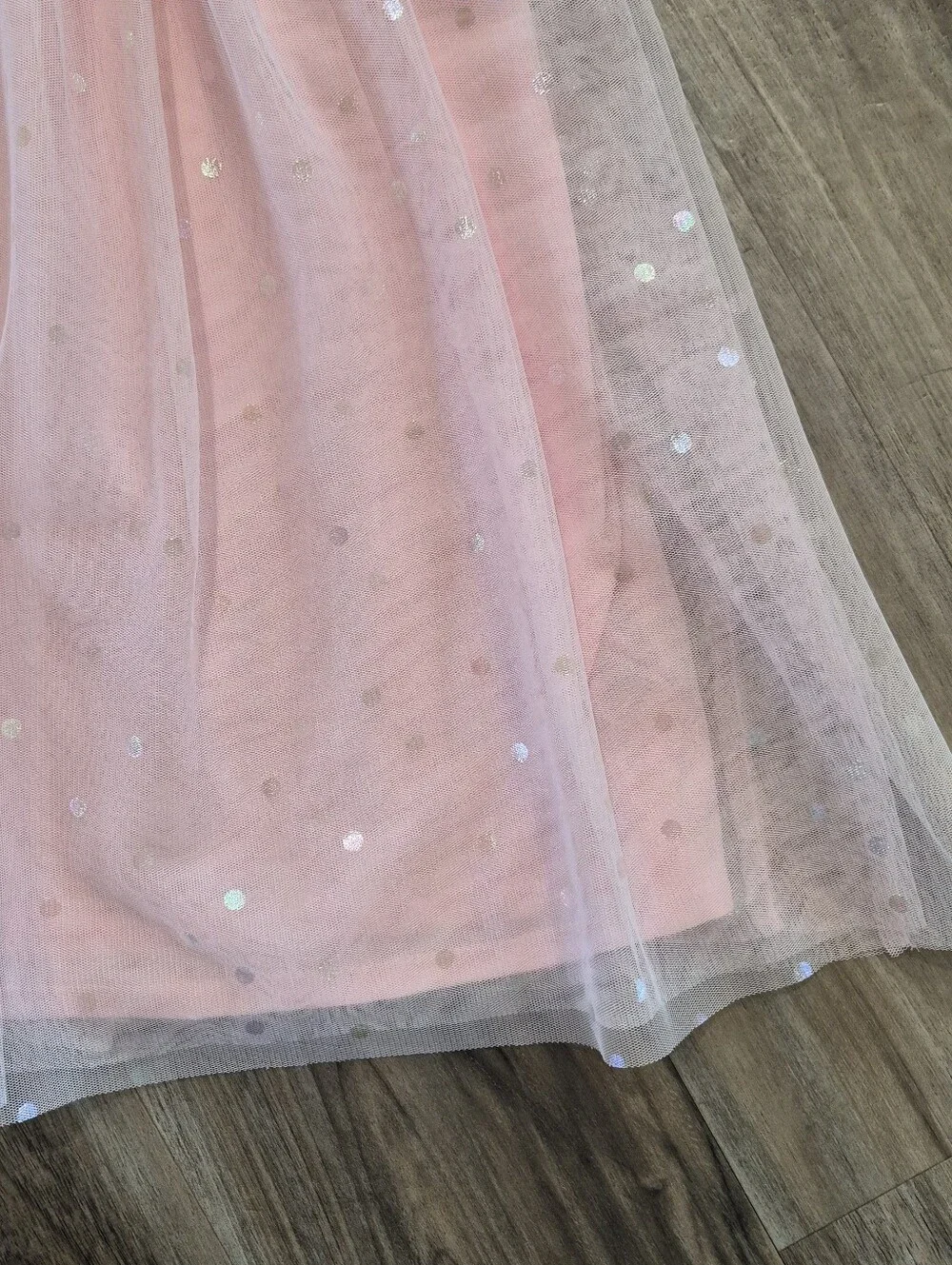 NEW Sz XL (14-16) Girls Ribbed Tulle Tutu Dress Pink Sparkly Princess Party